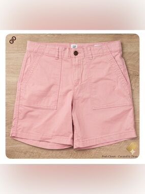 GAP Girlfriend Khaki Short Pink Sz 6